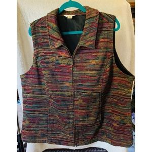 CJ Banks Autumn Colored Vest